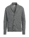 Bellwood Man Cardigan Lead Size 42 Alpaca Wool, Synthetic Fibers, Wool, Acrylic, Silk In Grey