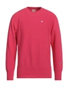 Champion Reverse Weave Man Sweatshirt Fuchsia Size Xxl Cotton In Pink