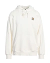 Carhartt Man Sweatshirt Off White Size Xl Cotton