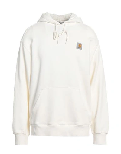 Carhartt Man Sweatshirt Off White Size Xl Cotton In Off White