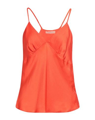 Twinset Woman Top Orange Size 6 Viscose