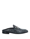 Giovanni Conti Man Mules & Clogs Grey Size 9 Leather