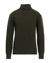 Neill Katter Man Turtleneck Military Green Size Xxl Wool, Polyamide In Green