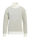 Neill Katter Man Turtleneck Light Grey Size 3xl Wool, Polyamide