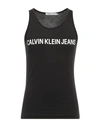 Calvin Klein Jeans Est.1978 Calvin Klein Jeans Man Tank Top Black Size S Cotton