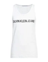 Calvin Klein Jeans Est.1978 Calvin Klein Jeans Man Tank Top White Size L Cotton