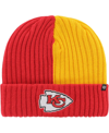 47 BRAND MEN'S '47 BRAND RED KANSAS CITY CHIEFS FRACTURE CUFFED KNIT HAT