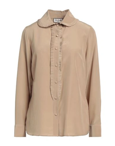 Paul & Joe Woman Shirt Khaki Size 1 Silk In Beige