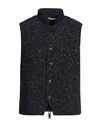 Pal Zileri Man Jacket Navy Size 44 Virgin Wool, Alpaca Wool, Polyamide, Elastane, Wool In Navy Blue