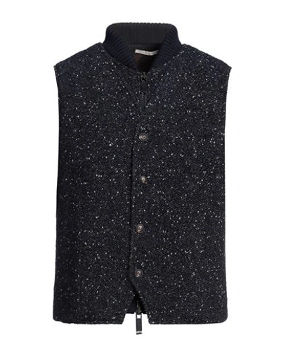Pal Zileri Man Jacket Navy Size 44 Virgin Wool, Alpaca Wool, Polyamide, Elastane, Wool In Navy Blue