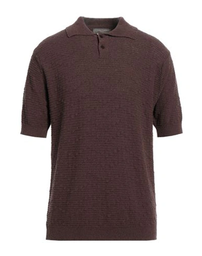 Daniele Fiesoli Man Sweater Dark Brown Size Xxl Organic Cotton, Polyamide