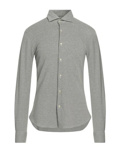 Rossopuro Man Shirt Grey Size 15 Cotton