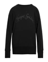 MASSIMO SABBADIN MASSIMO SABBADIN MAN SWEATSHIRT BLACK SIZE L COTTON