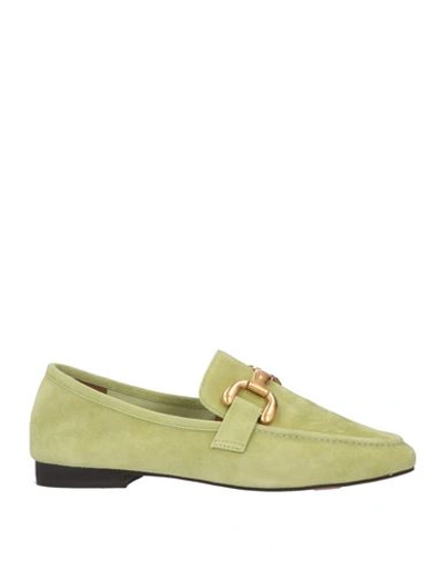 Bibi Lou Woman Loafers Light Green Size 8 Soft Leather