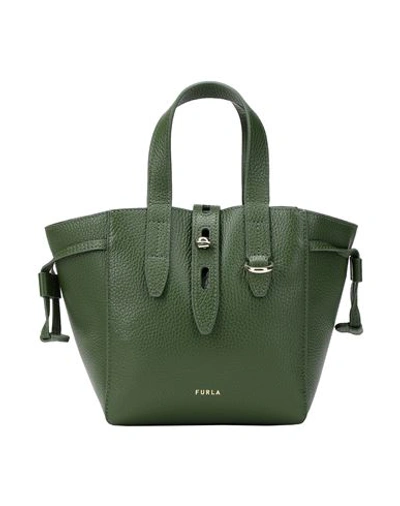 Furla Woman Handbag Dark Green Size - Leather