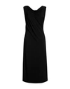 Alberta Ferretti Woman Midi Dress Black Size 12 Viscose, Elastane