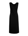 Alberta Ferretti Woman Midi Dress Black Size 4 Viscose, Elastane In Black