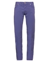 Jacob Cohёn Man Pants Purple Size 35 Cotton, Elastane