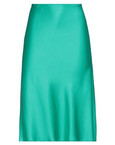 Camicettasnob Woman Midi Skirt Green Size 6 Viscose, Elastane