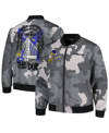 THE WILD COLLECTIVE MEN'S AND WOMEN'S THE WILD COLLECTIVE GRAY GOLDEN STATE WARRIORS 2023/24 CITY EDITION CAMO BOMBER FU