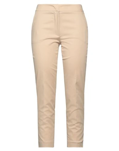 Clips Woman Pants Beige Size Xl Cotton, Elastane