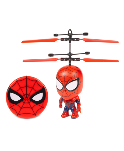 Marvel Spider-man Flying Figure Ir Helicopter In Red