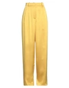 Actualee Woman Pants Ocher Size 6 Polyester In Yellow