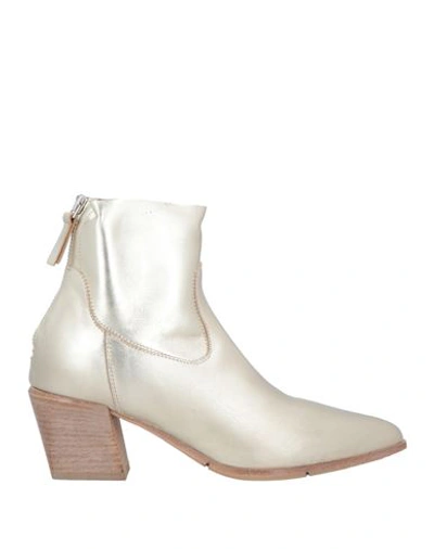 Moma Woman Ankle Boots Off White Size 11 Soft Leather