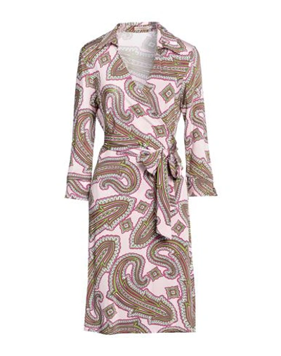 Camicettasnob Woman Midi Dress Pink Size 8 Viscose, Elastane