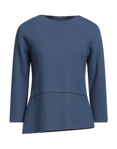 Niū Woman Sweater Slate Blue Size Xs Virgin Wool, Polyamide