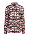 Boutique Moschino Woman Shirt Grey Size 10 Silk, Viscose In Grey