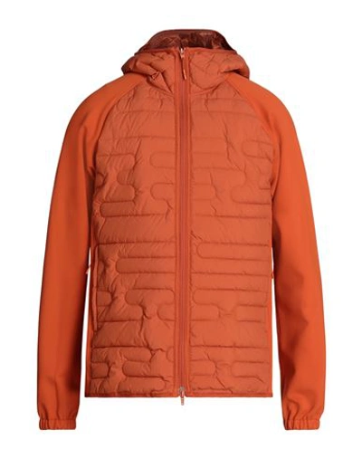 Y-3 Man Jacket Orange Size S Polyamide, Cotton, Elastane