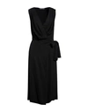 Alberta Ferretti Woman Midi Dress Black Size 6 Viscose, Elastane