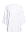 Tela Woman T-shirt White Size M Cotton