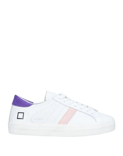 Date D. A.t. E. Woman Sneakers White Size 8.5 Calfskin