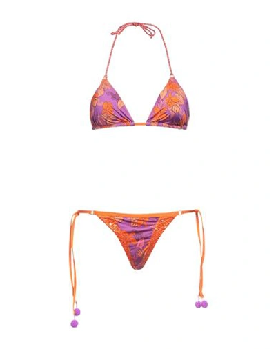Vacanze Italiane Woman Bikini Orange Size 14 Polyamide, Elastane