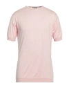 John Smedley Man Sweater Pink Size L Cotton