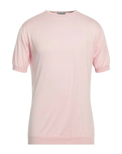 John Smedley Man Sweater Pink Size L Cotton In Pink