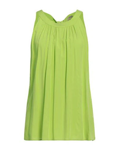 Camicettasnob Woman Top Green Size 12 Viscose