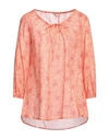 Camicettasnob Woman Top Apricot Size 12 Cotton In Orange