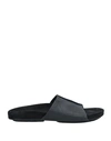 MOMA MOMA WOMAN SANDALS BLACK SIZE 7 LEATHER