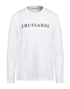 Trussardi Man T-shirt White Size Xl Cotton