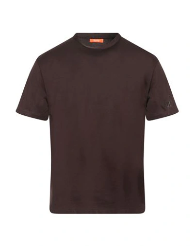 Suns Man T-shirt Cocoa Size M Cotton In Brown