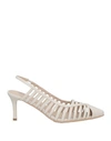 Laura Biagiotti Woman Pumps Ivory Size 10 Textile Fibers In White