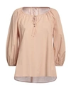 Camicettasnob Woman Blouse Beige Size 10 Cotton