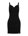 John Richmond Woman Mini Dress Black Size Xl Viscose, Nylon