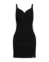 John Richmond Woman Mini Dress Black Size L Viscose, Nylon