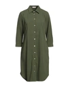 Camicettasnob Woman Mini Dress Military Green Size 14 Polyamide, Elastane