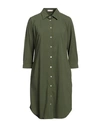 Camicettasnob Woman Mini Dress Military Green Size 2 Polyamide, Elastane In Green