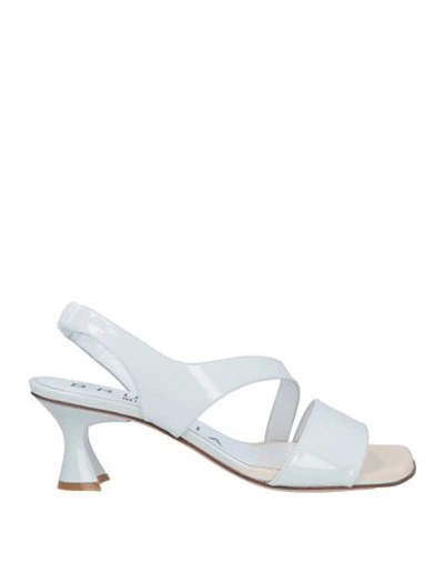 Bruglia Woman Sandals White Size 10 Soft Leather